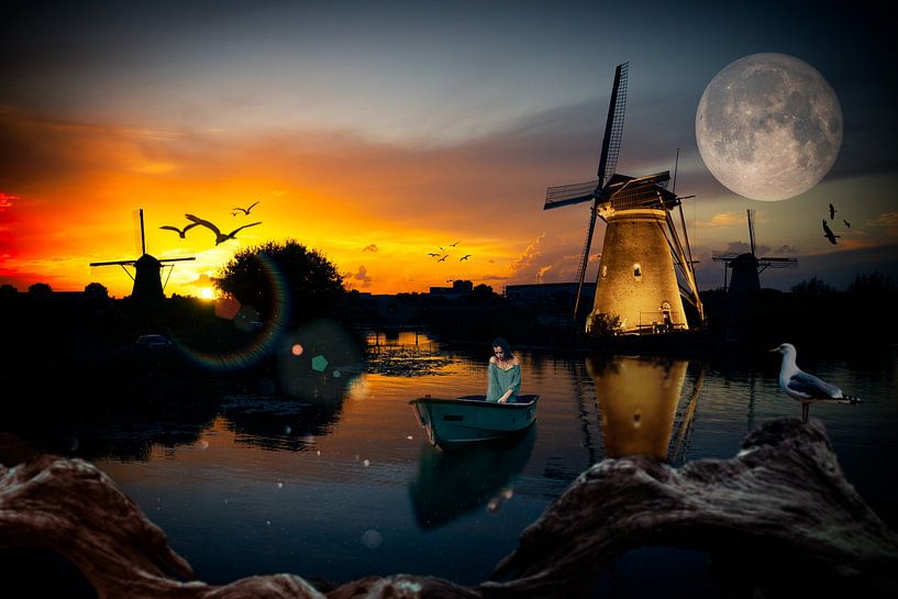 Kinderdijk Fantasie van Michel Van Rhee