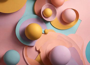 Pop of Colour spheres von Dreamy Faces