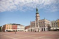 Stadhuis en plein in Zamosc stad in Polen van Eric van Nieuwland thumbnail
