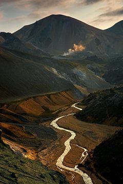 Rivier onder Brennisteinsalda