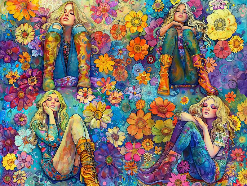 Les femmes du Flower Power par Egon Zitter