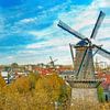 Paintification Windmills Schiedam by Frans Blok