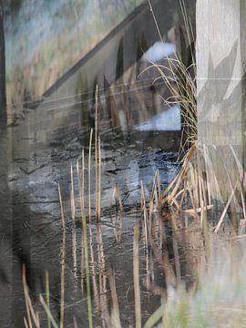 Abstracte fotografie | Modern abstract | Urban | Brug over een dun laagje ijs van Art by Janine
