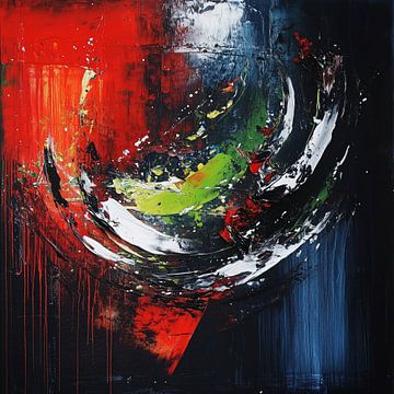 Abstracte krachtige kleuren van TheXclusive Art