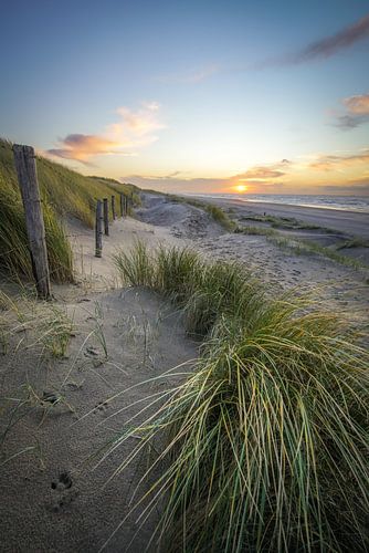 Duin en strand aan de kust van Nederland