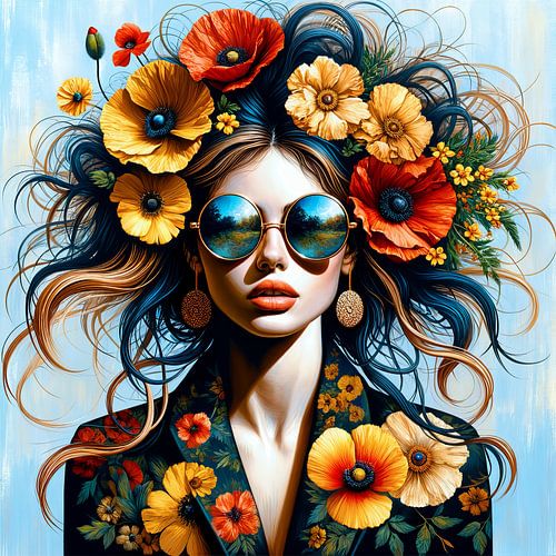 She loves flowers I