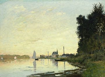 Claude Monet,Argenteuil in de late namiddag