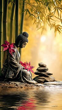 ZEN - Buddhism - Buddha - Buddha by Gelissen Artworks