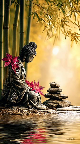 ZEN - Boeddhisme - Boeddha - Buddha van Gelissen Artworks