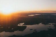 Coucher de soleil sur les fjords norvégiens par Jessie Jansen Aperçu