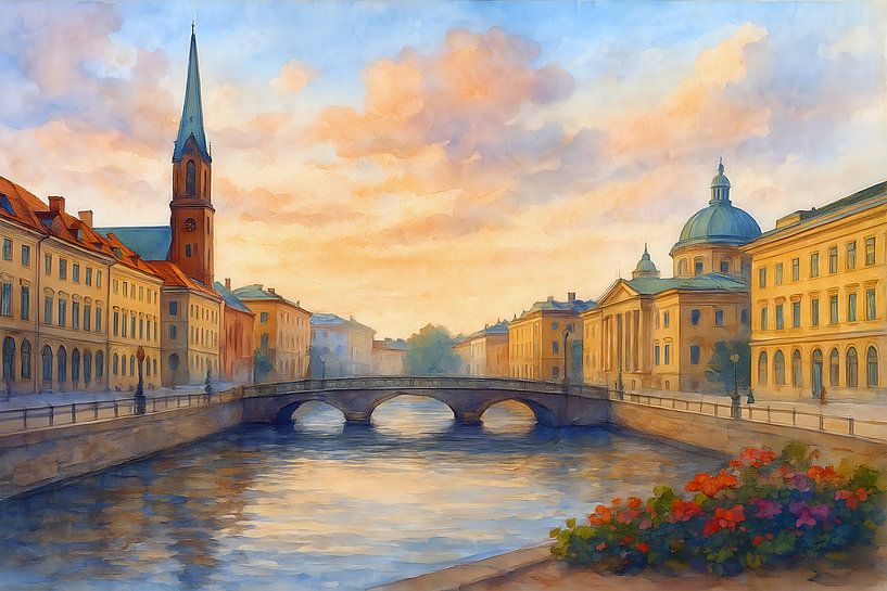 Gothenburg, Sweden painting. by Johannes