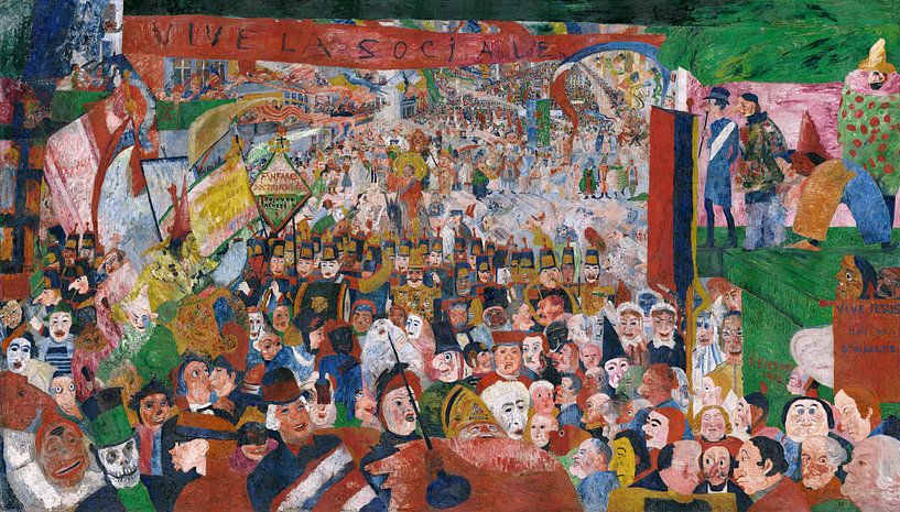 James Ensor. Der Einzug Christi in Brüssel von 1000 Schilderijen