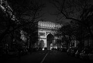 Parijs, Arc de Triomphe bij zonsondergang. van Maurits van Hout thumbnail