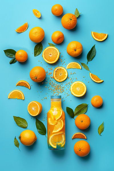 Jus d'orange - Oranges par Poster Art Shop