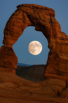 Volle Maan in Delicate Arch – Magie in de Woestijn van But First Framing