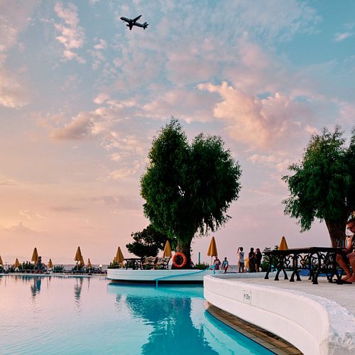 Rhodos Ialysos - Uitzicht op het zwembad (Hotel Sunshine Rhodos) | 1:1