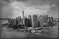 New York Skyline van Petra Bos thumbnail