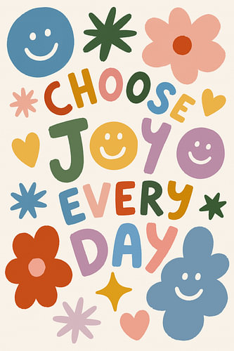 Choose Joy Every Day by Treechild