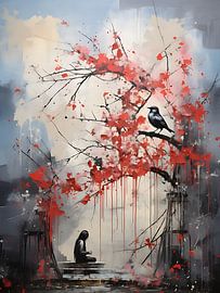 Banksy trifft Pollock-Kunst von PixelPrestige