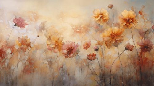 Blumen in Pastellfarben