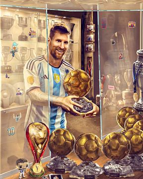 Lionel Messi sur Septiyan Jeffery Nugroho