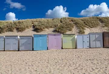 Cabines de plage d'Oostkapelle sur MSP Canvas