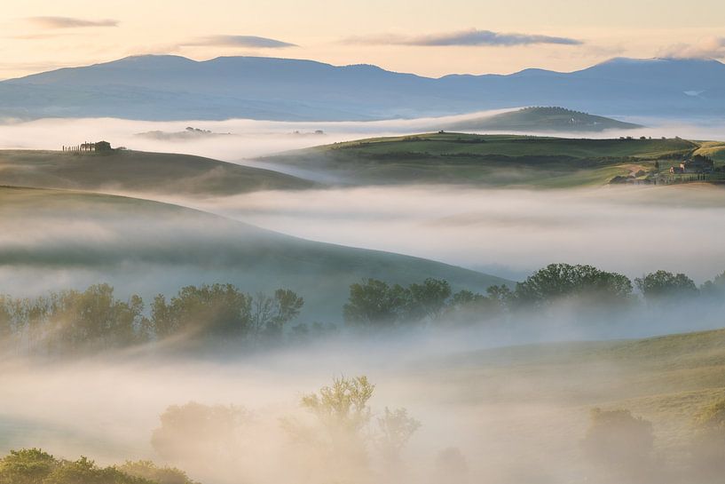 The landscape of Tuscany Val d&#039;Orcia by Marga Vroom