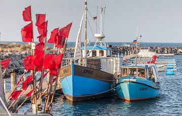 Vissersvaartuigen in de haven van Kühlungsborn van Christian Müringer