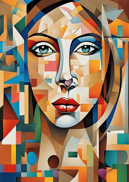 Abstracte kunst vrouwen van Rizal Azhari