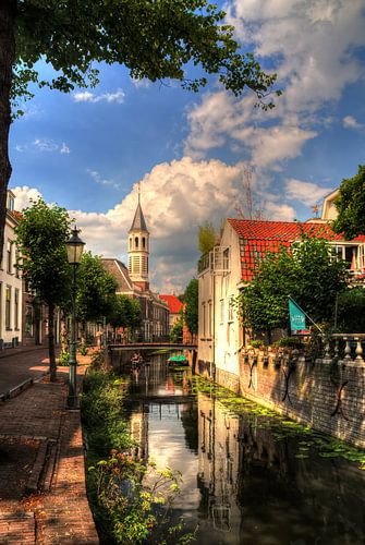 Langegracht en Elleboogkerk historisch Amersfoort