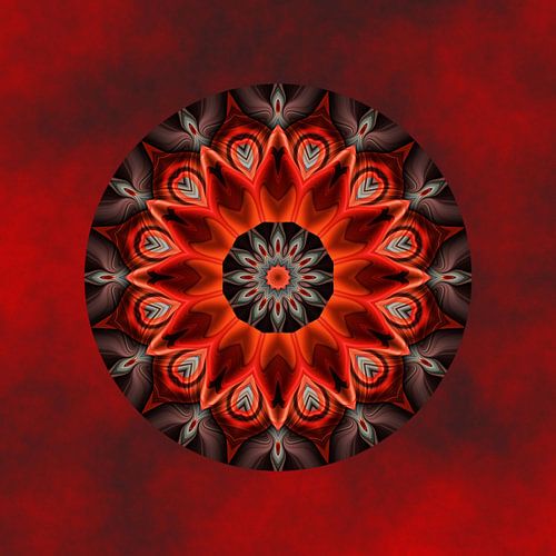 Mandala glowing passion