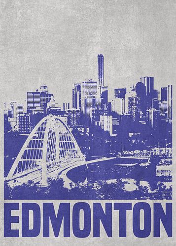 De skyline van Edmonton