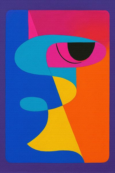 Abstract Neon Siësta van Moonheart Artworks
