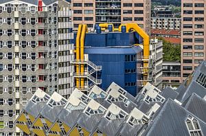 Rotterdam: Bleistift, Würfel und Bibliothek