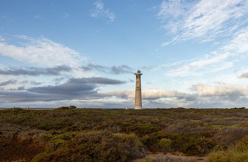 De vuurtoren van Morro Jable op Fuerteventura