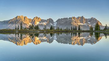 Blick vom Astberg zum Wilden Kaiser in Tirol