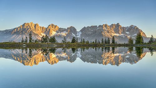 Blick vom Astberg zum Wilden Kaiser in Tirol