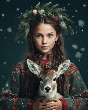 Kerstportret van Carla Van Iersel