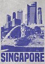 Singapore Merlion Park by DEN Vector thumbnail