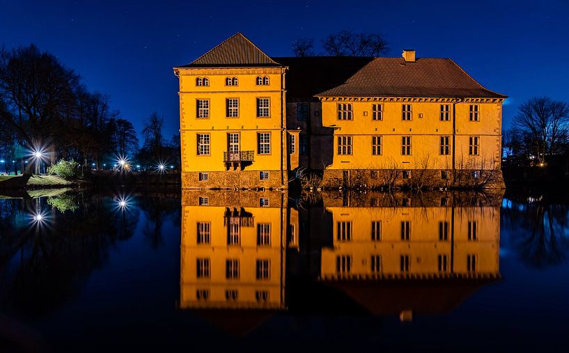 Waterspiegeling van kasteel Strünkede Herne van TB-Fotogalerie
