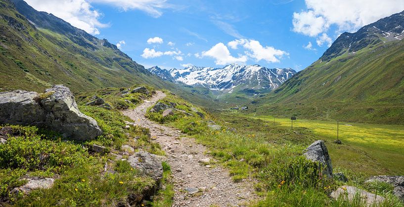 hiking trail to Dürrboden, view to scaletta glacier, switzerland by SusaZoom