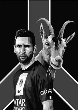 Lionel Messi GOAT by Wpap Malang