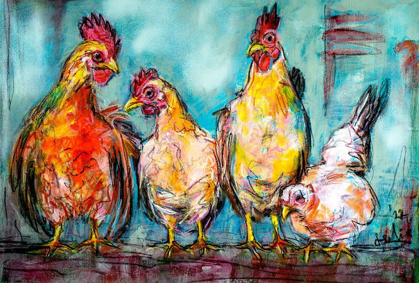 Leben auf dem Bauernhof mit Hühnern von Liesbeth Serlie