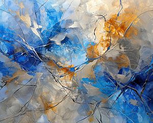 Blauwe Diepte | Blauw Abstract