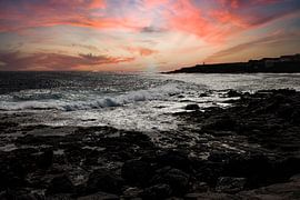 Coucher de soleil sur la côte sud de Gran Canaria
