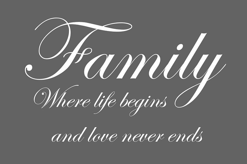 Family - Dark grey by Sandra Hazes