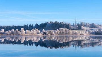 Frosty Day at Weissensee in Bavaria Allgaeu Germany with great sunny Winter Vibes von Sebastian Czech