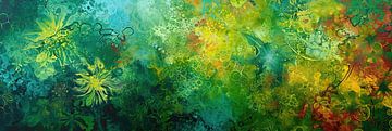 Bubble Dance | Abstract Ocean by ARTEO Paintings