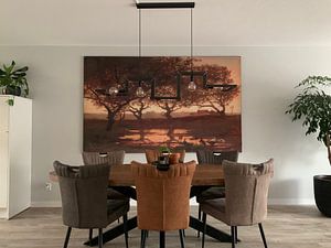 Woodland Pond at Sunset, Gerard Bilders