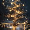 Lumina Arbor – Ethereal Golden Tree van Manuela Dekkers